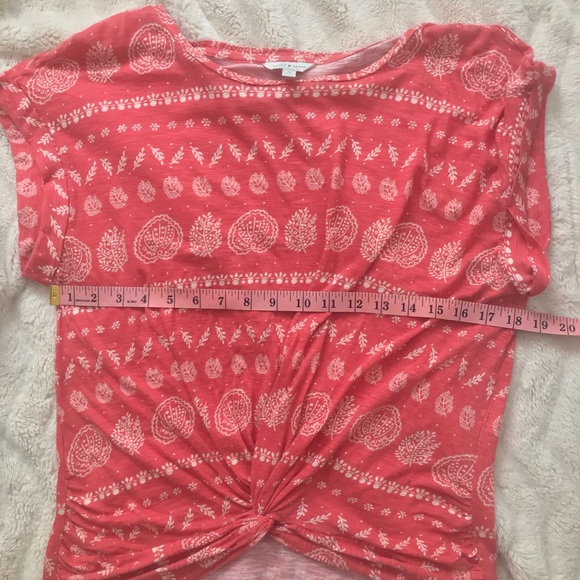 Lucky brand tee shirt top knotted front medium new - Picture 6 of 9